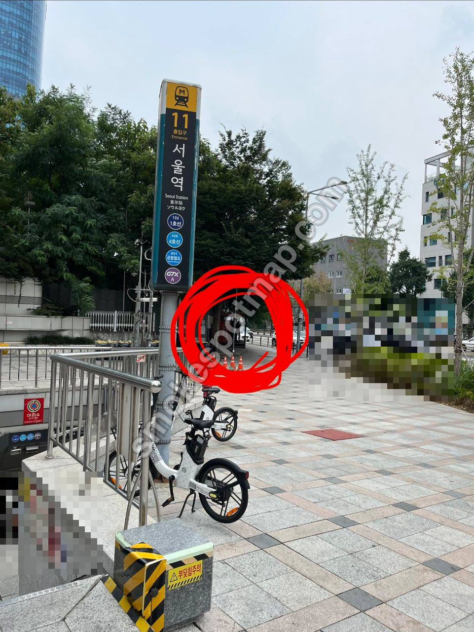 서울역 11번출구 현장 사진 2
